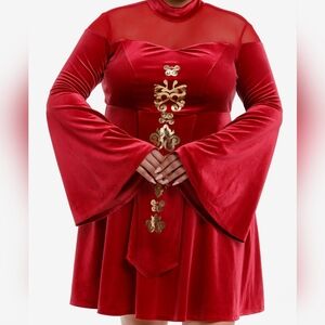 NWT Queen Padme Red Cosplay Dress Size 3X